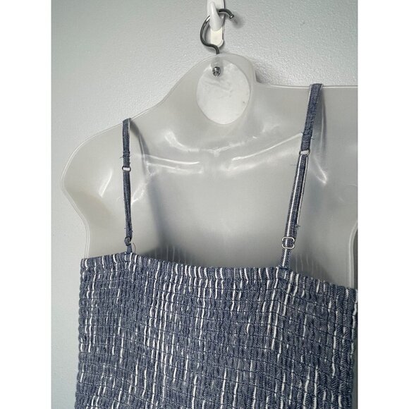 Abercrombie & Fitch Striped Jumpsuit Romper SZ S Wide Legs Linen Pockets - Picture 4 of 14